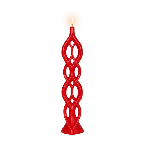 Světle červená svíčka Alusi Lela, 5 hodin hoření