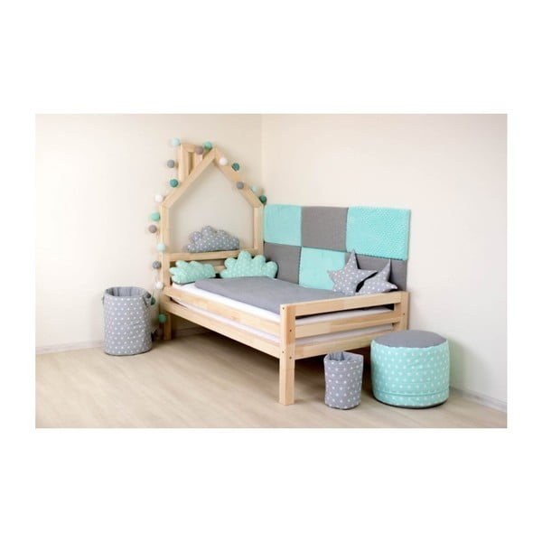 Sada 4 prodloužených nohou z přírodního smrkového dřeva k posteli Benlemi, výška 20 cm-image-3