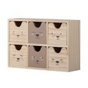 Dřevěný dětský organizér na hračky  v přírodní barvě 27x8x18 cm Calle – Bloomingville Mini