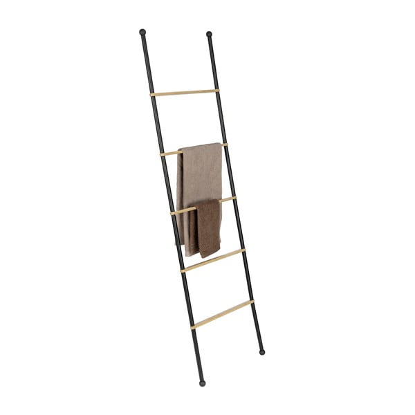 Černý/přírodní kovový dekorativní žebřík Bambusa – Wenko-image-3