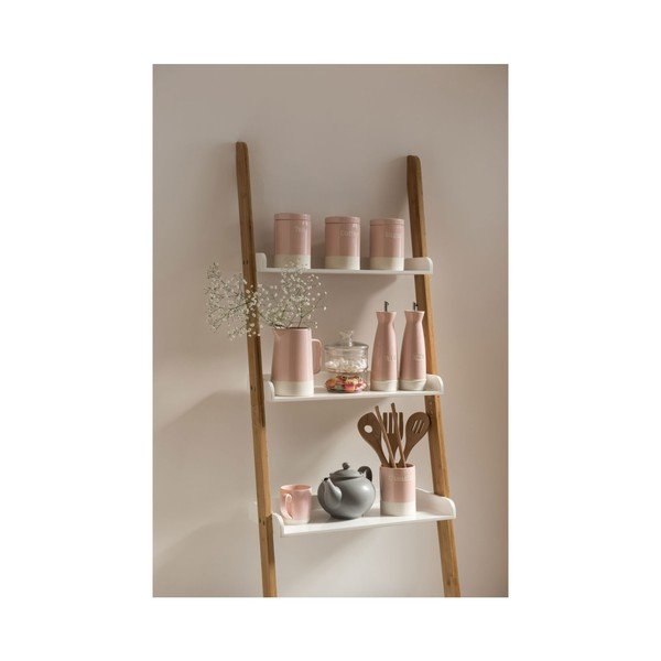 Růžová kameninová dóza na kávu Premier Housewares, 616 ml-image-1