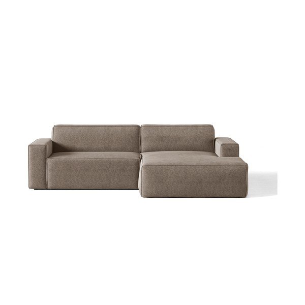 Taupe rohová pohovka (pravý roh/s lenoškou) Jodie – Micadoni -image-1