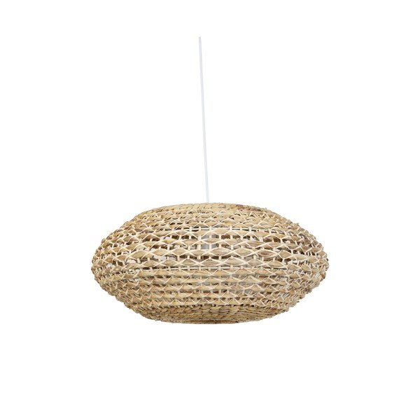 Stropní svítidlo v přírodní barvě se stínidlem z ratanu a mořské trávy ø 60 cm Tripoli – Light & Living