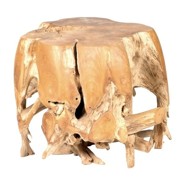 Zahradní konferenční stolek z teakového dřeva Massive Home Limb, ⌀ 50 cm
