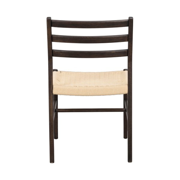 Jídelní židle v tmavě hnědo-přírodní barvě v sadě 2 ks Harlan – Rowico-image-3