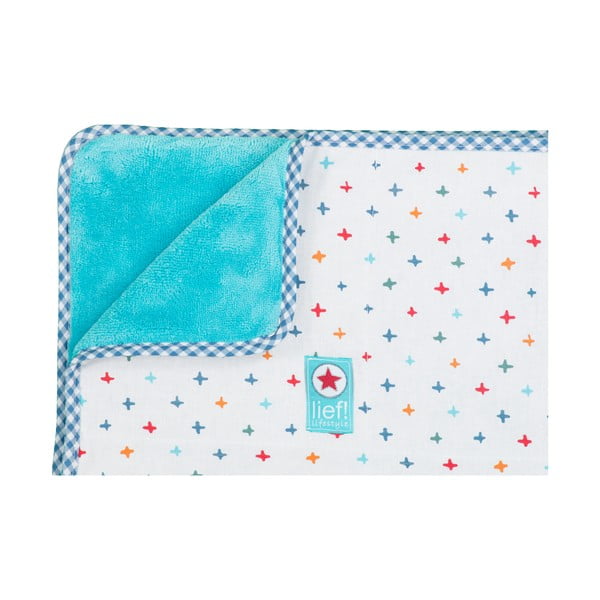 Modro-bílý přehoz do dětské postýlky Tiseco Home Studio, 100 x 150 cm-image-1