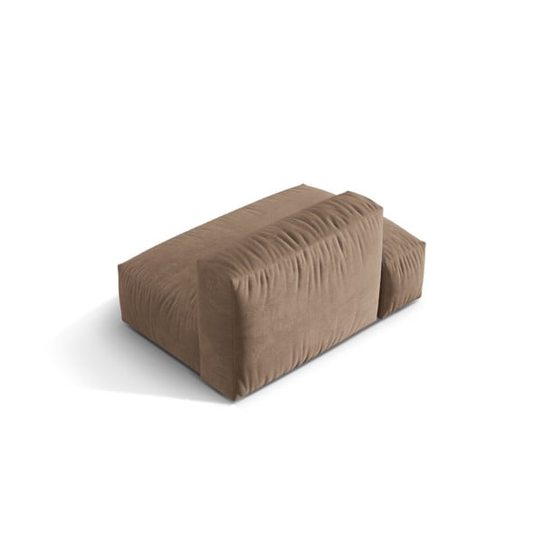 Světle hnědý sametový modul pohovky (levý roh) Martina – Micadoni -image-2