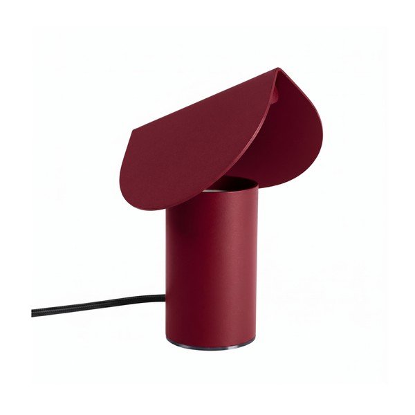 Vínová hliníková LED stolní lampa (výška 15 cm) BISCUIT – Thoro
