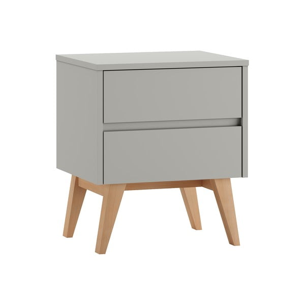 Šedý dětský noční stolek Swing – Pinio-image-2