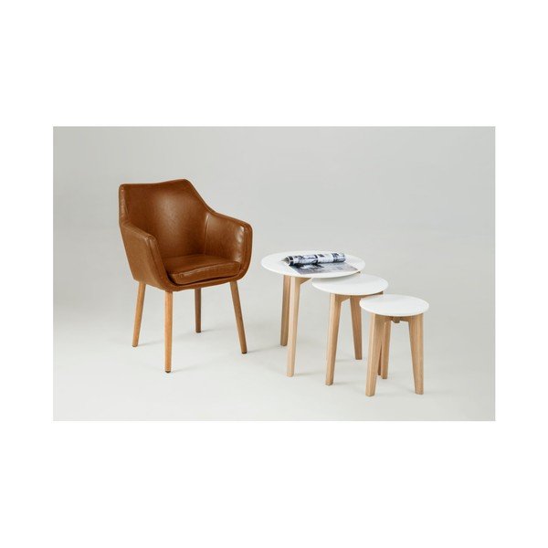 Kulatý odkládací stolek ø 50 cm Abin - Actona-image-1