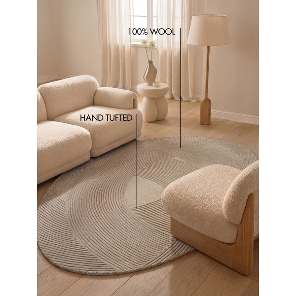 Béžový vlněný koberec 160x230 cm Kensington Victoria – Ted Baker-image-4