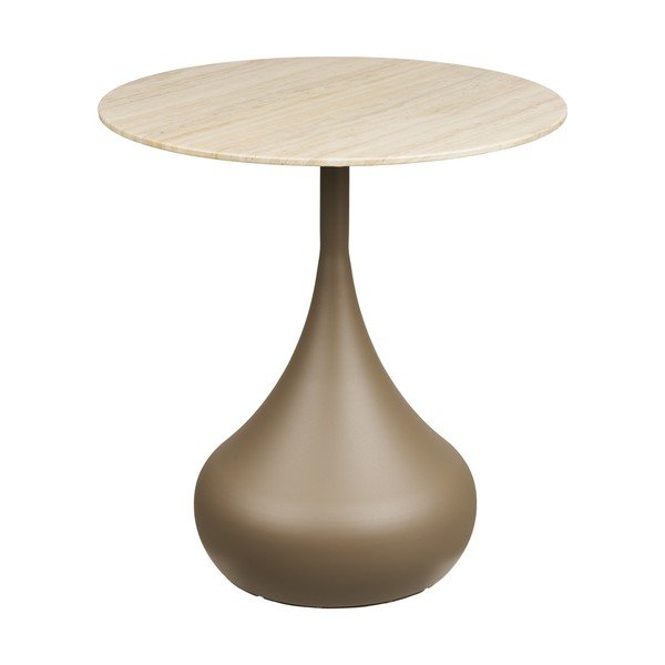 Kulatý odkládací stolek se skleněnou deskou ø 50 cm Pienza – House Nordic