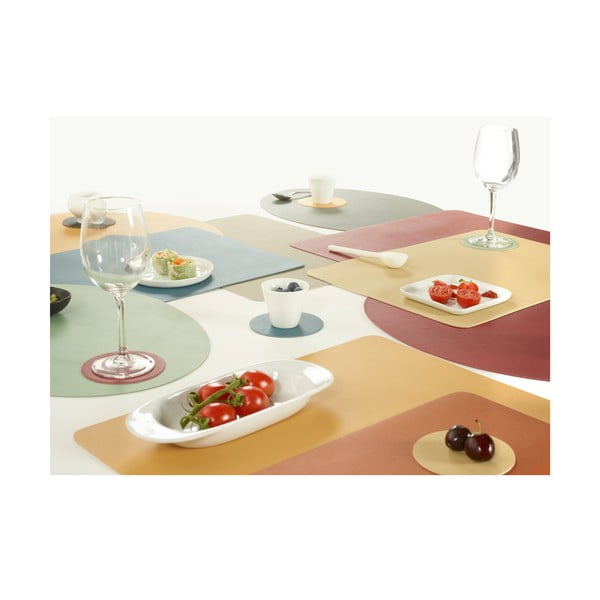 Modré prostírání z imitace kůže ZicZac Togo, 33 x 45 cm-image-3