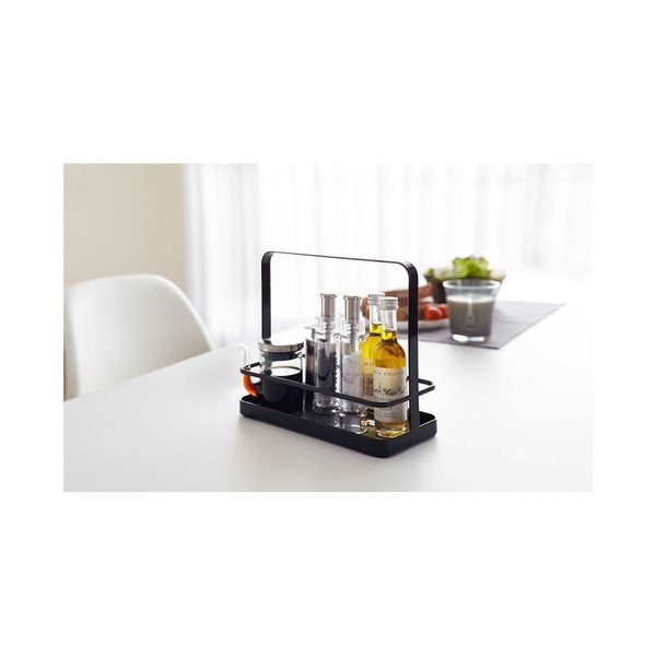 Černý stojánek na dochucovací ingredience YAMAZAKI Tower-image-1