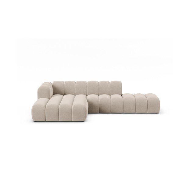 Béžová rohová pohovka (levý roh) Lupine – Micadoni Home