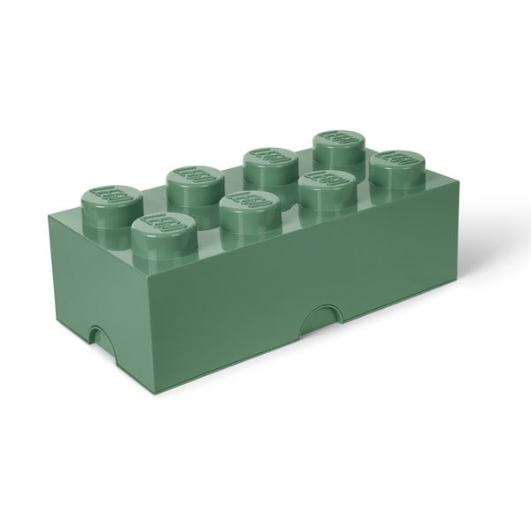 Khaki zelený úložný box LEGO®