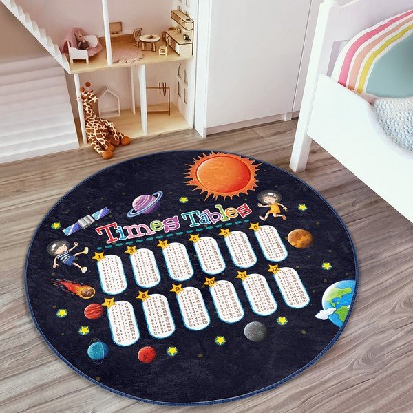 Černý dětský koberec ø 80 cm Comfort – Mila Home-image-3