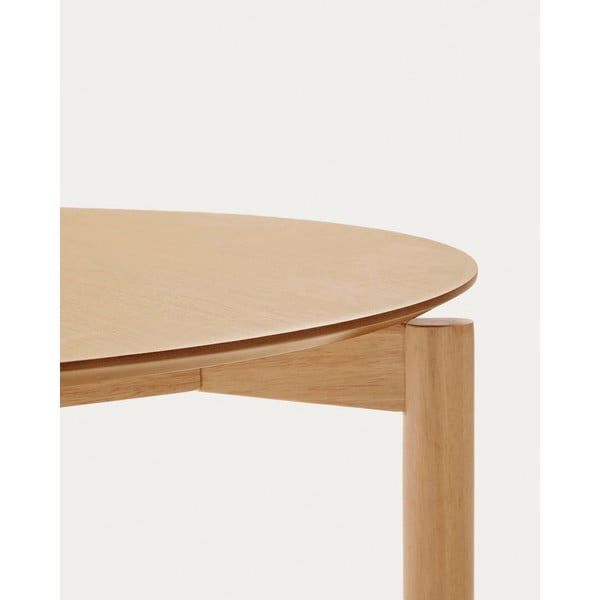 Kulatý jídelní stůl v dekoru jasanu ø 110 cm Indara – Kave Home-image-3