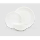 18dílná sada bílého porcelánového nádobí Bonami Essentials Purita
