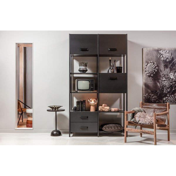 Tmavě hnědý odkládací stolek BePureHome Tack, ø 40 cm-image-1