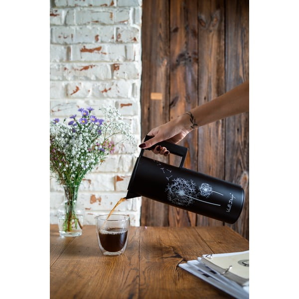 Černá termoska 1 l Corto – Vialli Design-image-3