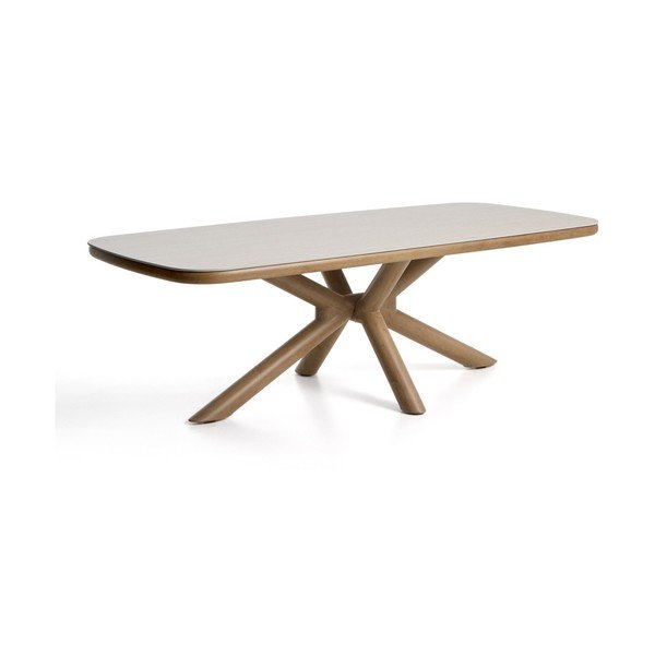 Zahradní jídelní stůl s keramickou deskou 110x240 cm Mirtia – Kave Home
