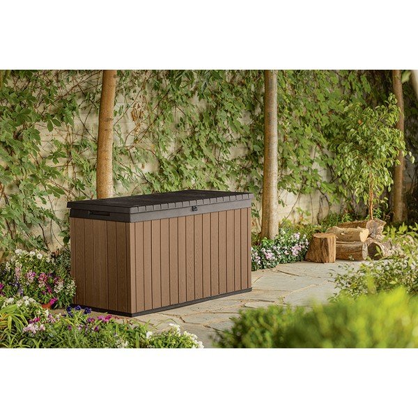 Hnědý zahradní úložný box Darwin – Keter-image-1