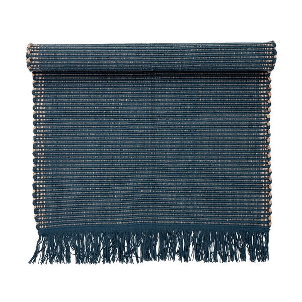 Tmavě modrý bavlněný koberec Bloomingville Mini Kids, 80 x 160 cm-image-2