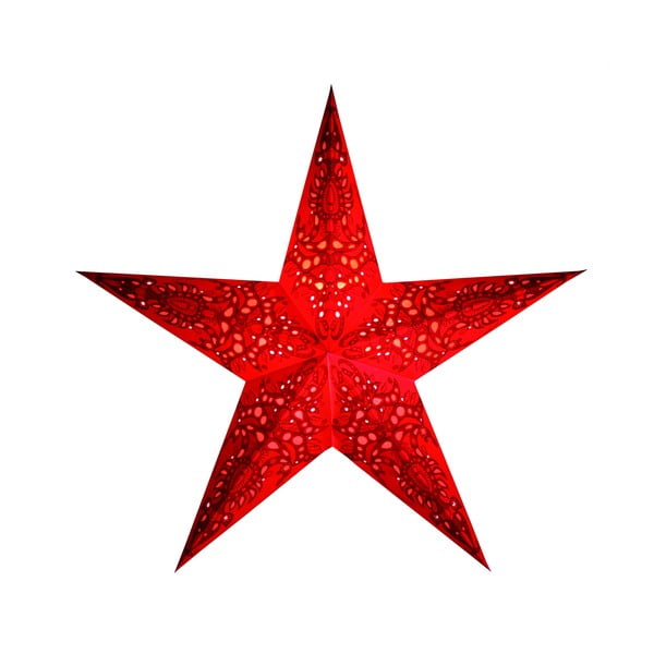Dekorativní hvězda Mono Red, 60 cm