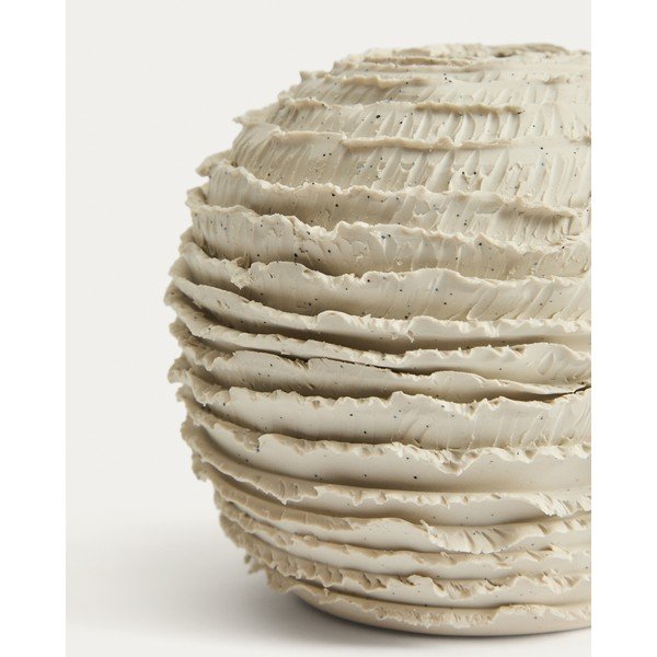 Krémová keramická ručně vyrobená váza (výška 15,5 cm) Evania – Kave Home-image-4