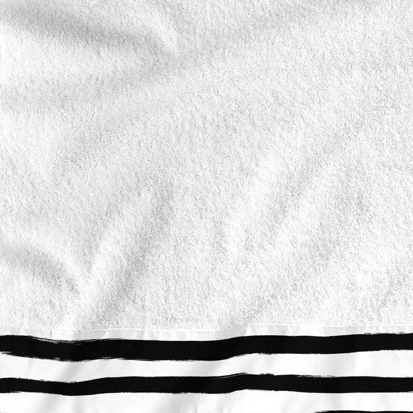 Sada 2 bavlněných ručníků Blanc Stripes-image-1