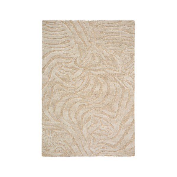 Béžový ručně tkaný koberec s příměsí vlny 160x230 cm Tribet – Kave Home