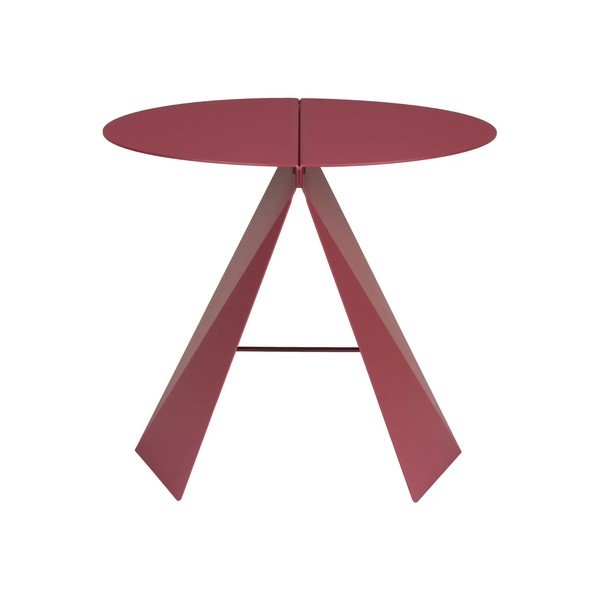 Kovový kulatý odkládací stolek 45x46 cm Foldy – Zuiver