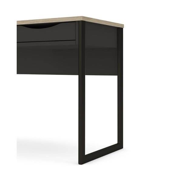 Černý pracovní stůl Tvilum Function Plus, 130 x 48 cm-image-4