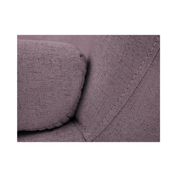 Růžové křeslo s hnědými nohami Mazzini Sofas Piemont-image-4