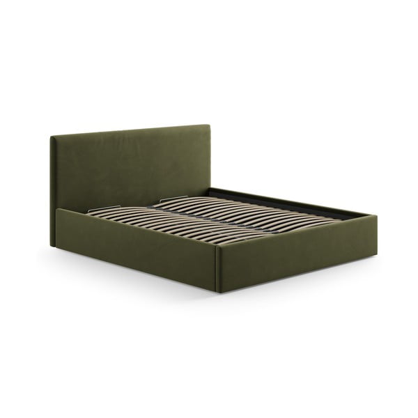 Zelené čalouněné čelo postele 190,5x100 cm Remo – Micadoni -image-3