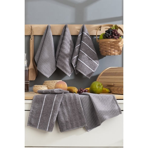 Bavlněné utěrky v sadě 6 ks 30x50 cm Sofya – Foutastic