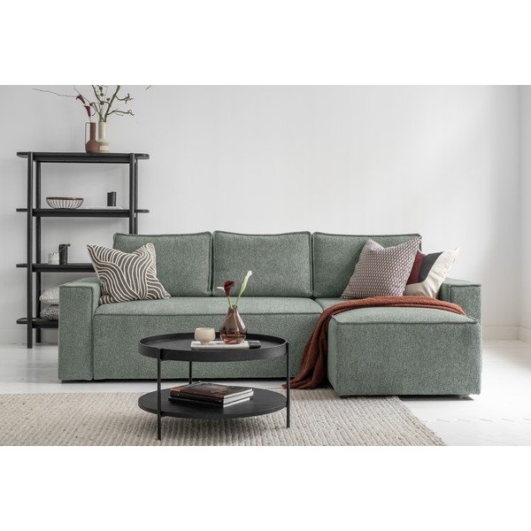 Světle zelená rozkládací rohová pohovka (variabilní) Brave Dave – Miuform-image-1