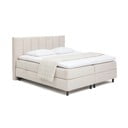 Béžová boxspring postel s úložným prostorem 180x200 cm Elva Bold Line – Bonami Selection