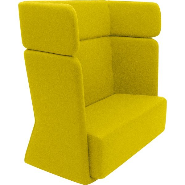 Žluté křeslo Softline Basket Felt Melange Yellow-image-2