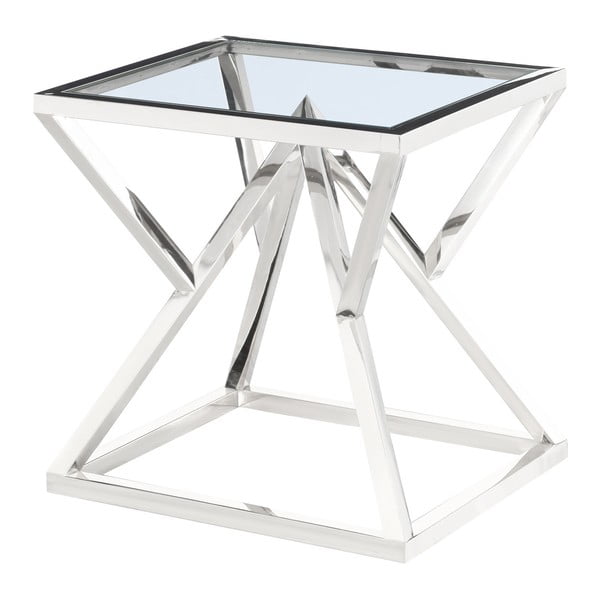 Odkládací stolek ve stříbrné barvě Artelore Norma