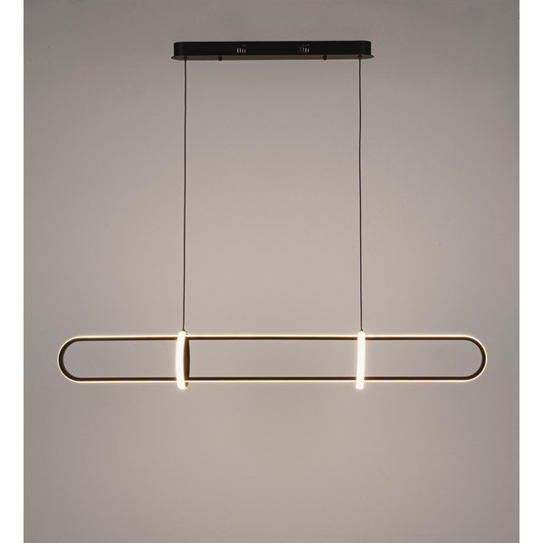 Černé kovové LED závěsné svítidlo Alken – Bizzotto-image-2