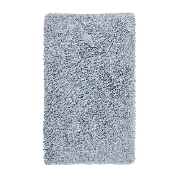 Šedomodrá koupelnová předložka z organické bavlny Aquanova Mezzo, 60 x 100 cm