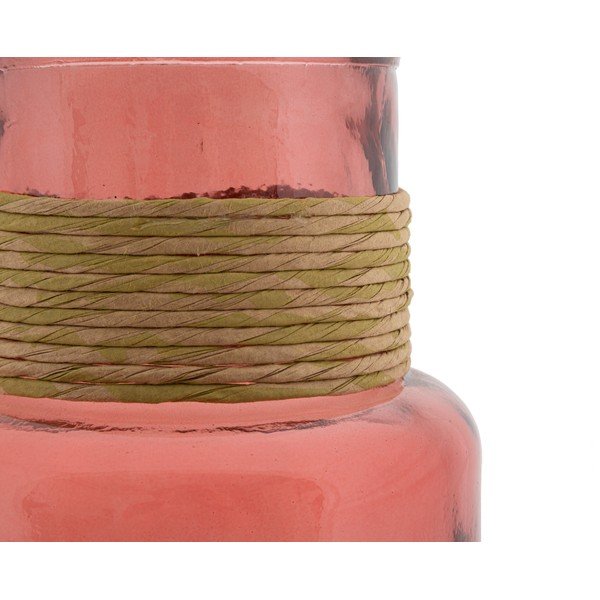 Růžová váza z recyklovaného skla Mauro Ferretti Rope Noa-image-3