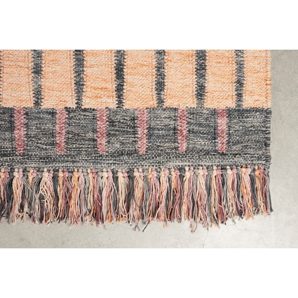 Růžový/broskvový bavlněný koberec 160x230 cm Hampton – Dutchbone-image-4