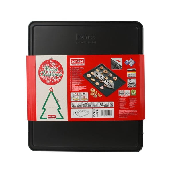 Nastavitelný plech na pečení Zenker Sparkling Christmas, 37 - 52 x 33 cm-image-2