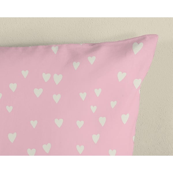 Růžové bavlněné dětské povlečení na jednolůžko 140x200 cm Chico – Good Morning-image-3