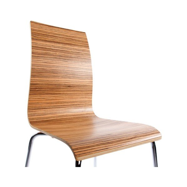 Jídelní židle se sedákem v dekoru světlého dřeva Kokoon Classic Zebrano-image-3