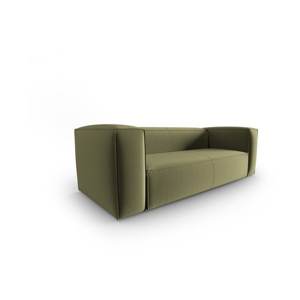 Zelená sametová pohovka 200 cm Mackay – Cosmopolitan Design-image-2