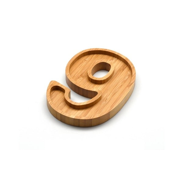 Bambusová miska na oříšky ve tvaru čísla 9 Bambum Numero